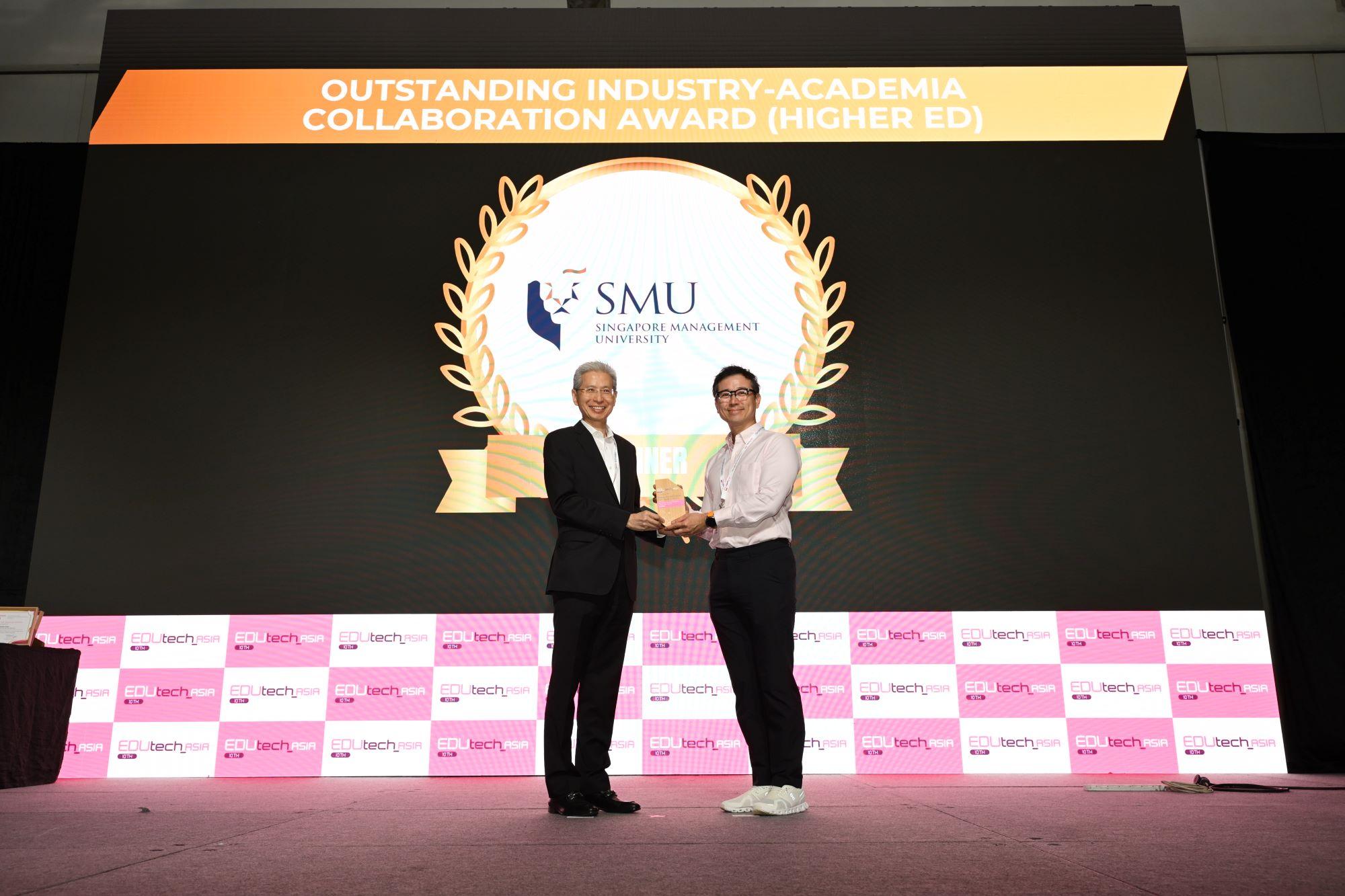 SMU-X WINS OUTSTANDING INDUSTRY-ACADEMIA COLLABORATION AWARD AT EDUTECH ASIA 2025